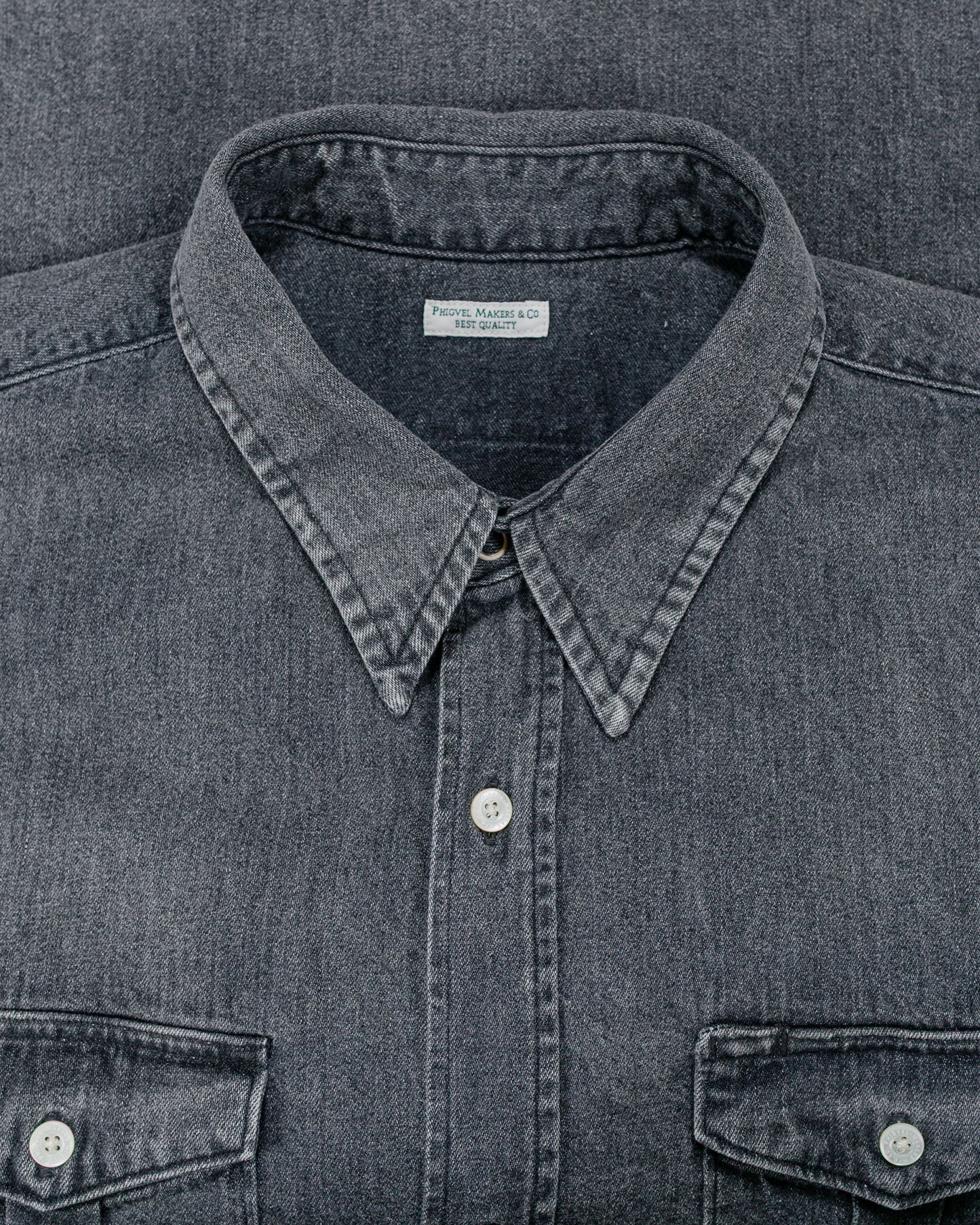 lost & found Phigvel Phigvel Denim Workaday Shirt Black (Fade)