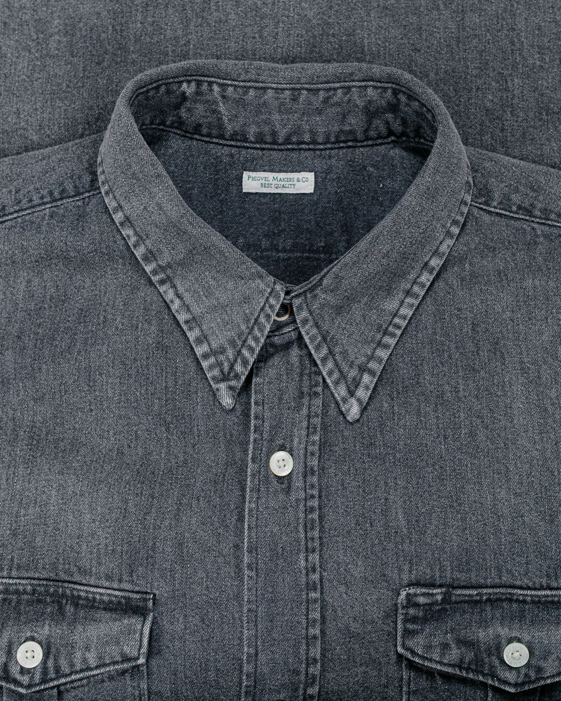 lost & found Phigvel Phigvel Denim Workaday Shirt Black (Fade)