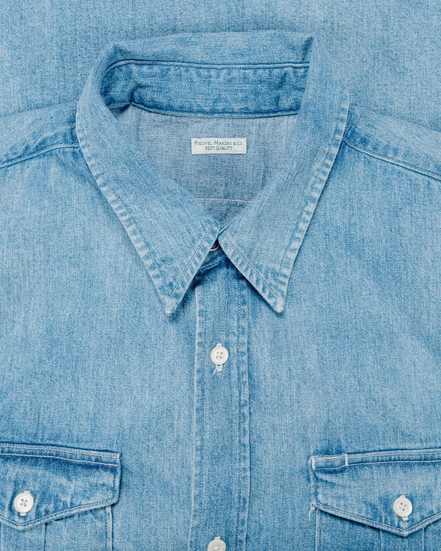lost & found Phigvel Phigvel Denim Workaday Shirt Indigo (Fade)