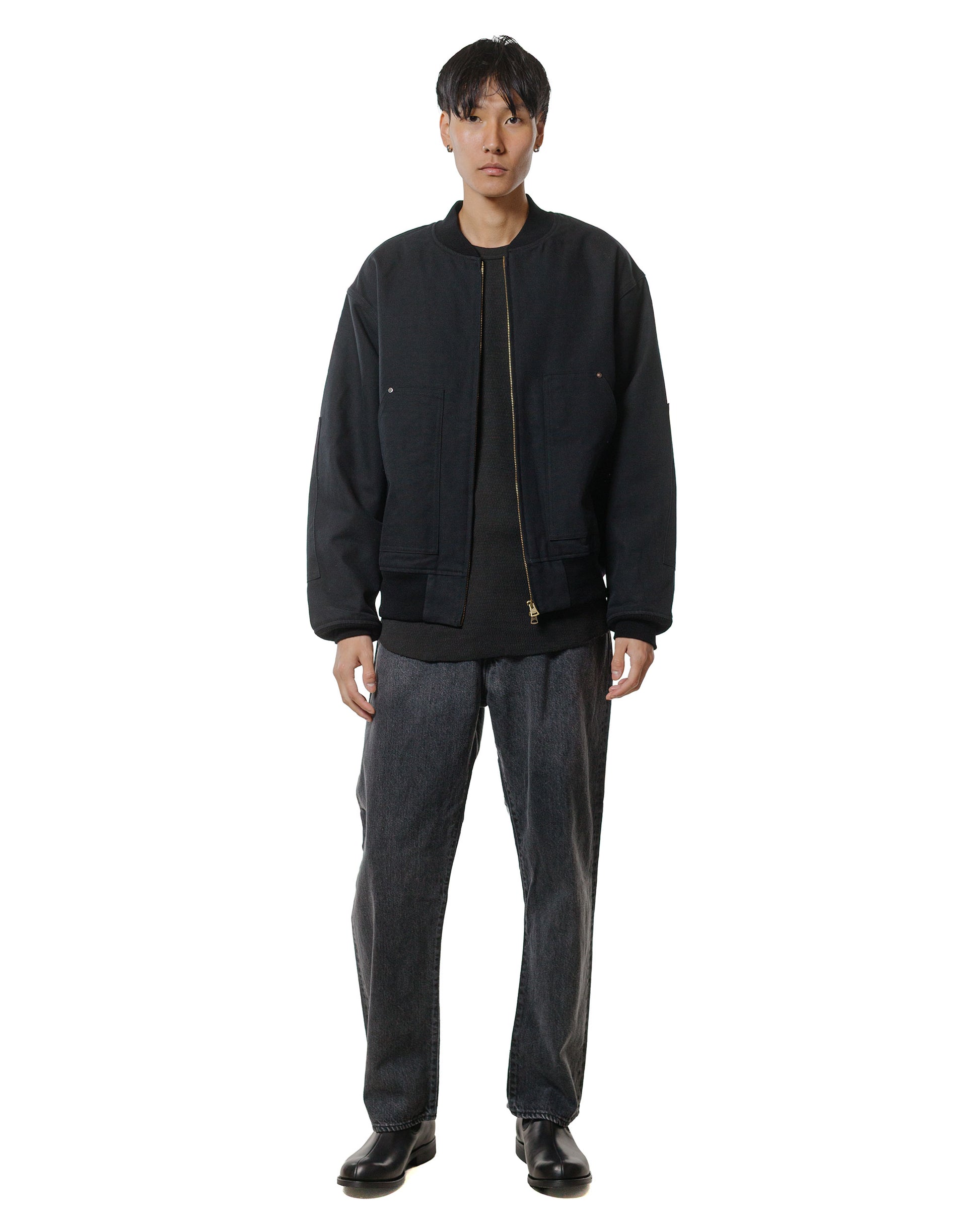 lost & found Phigvel Phigvel Duck Cloth Workaday Blouson Ink Black