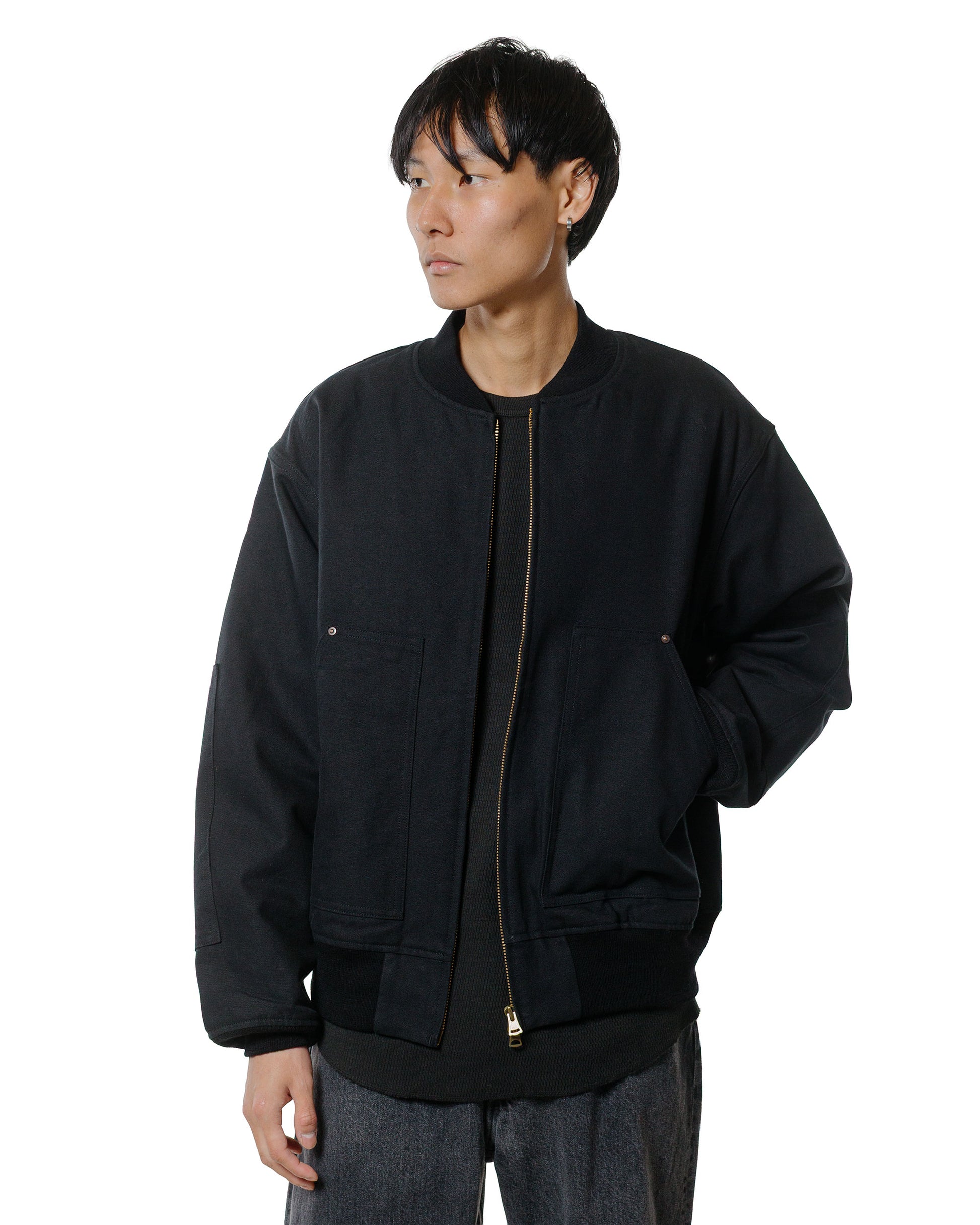 lost & found Phigvel Phigvel Duck Cloth Workaday Blouson Ink Black