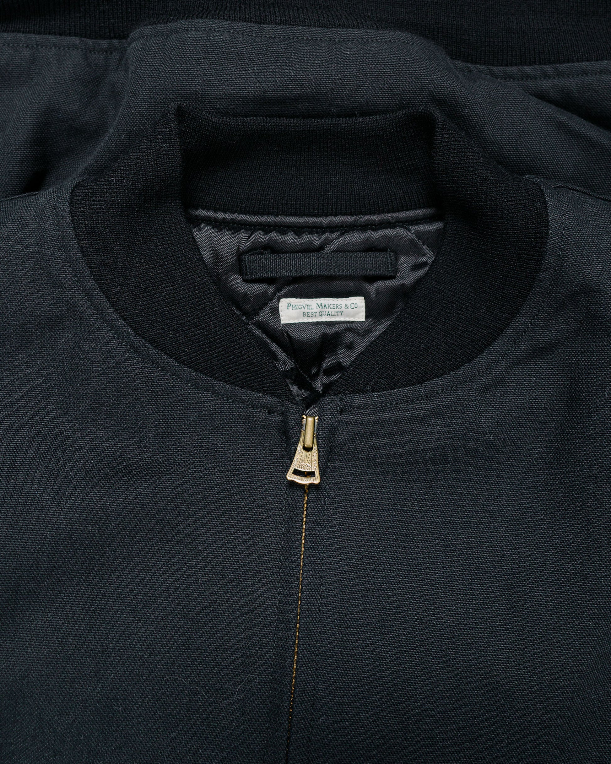 lost & found Phigvel Phigvel Duck Cloth Workaday Blouson Ink Black