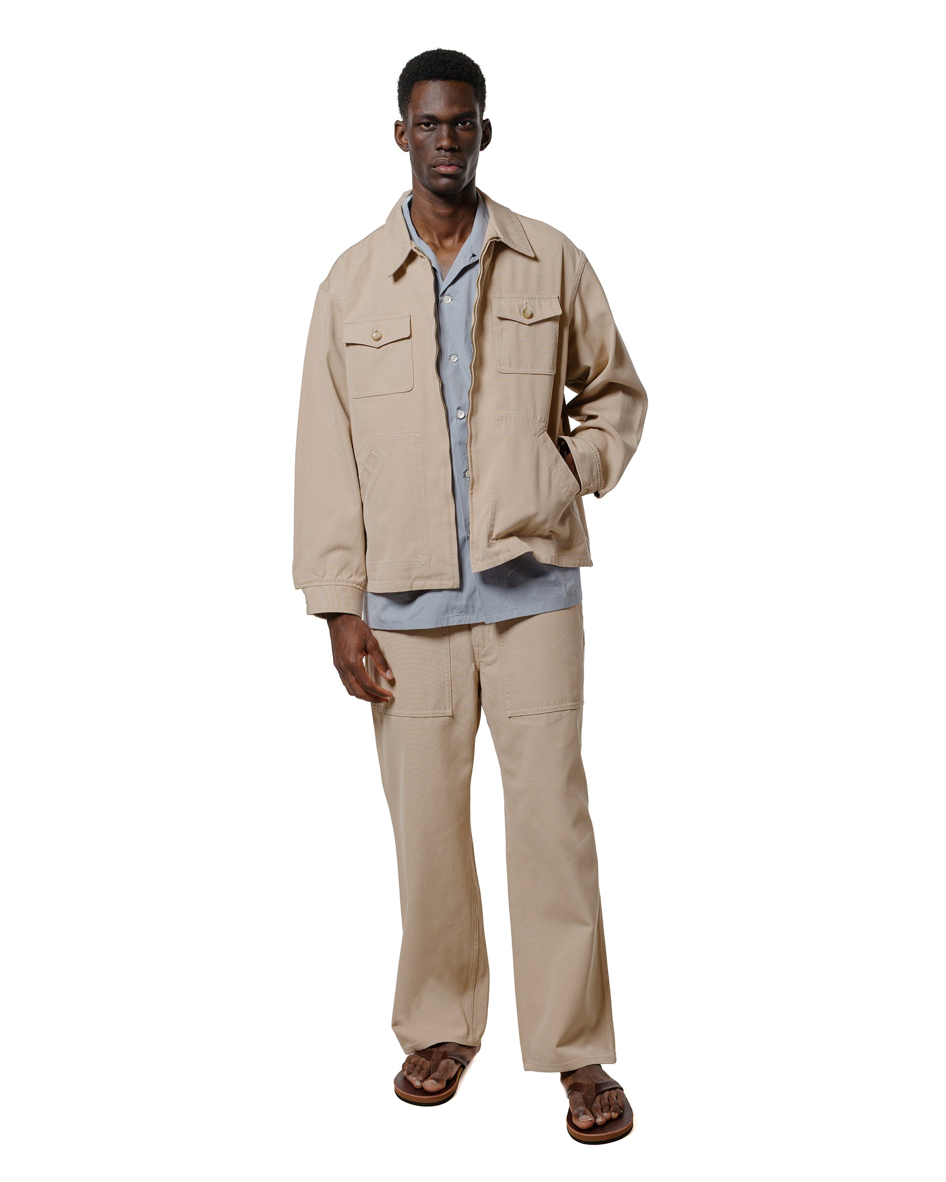 lost & found Phigvel Phigvel Duck Cloth Workaday Jacket Cream