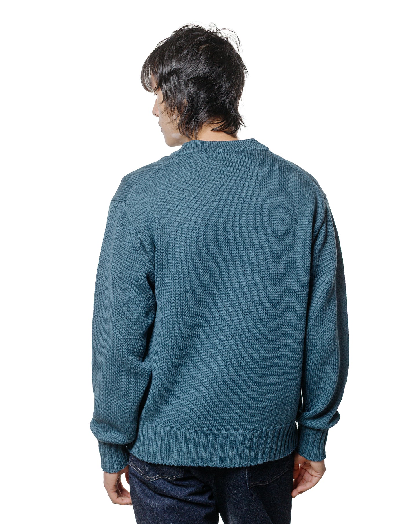 lost & found Phigvel Phigvel Goodman's V Neck Sweater Cerulean