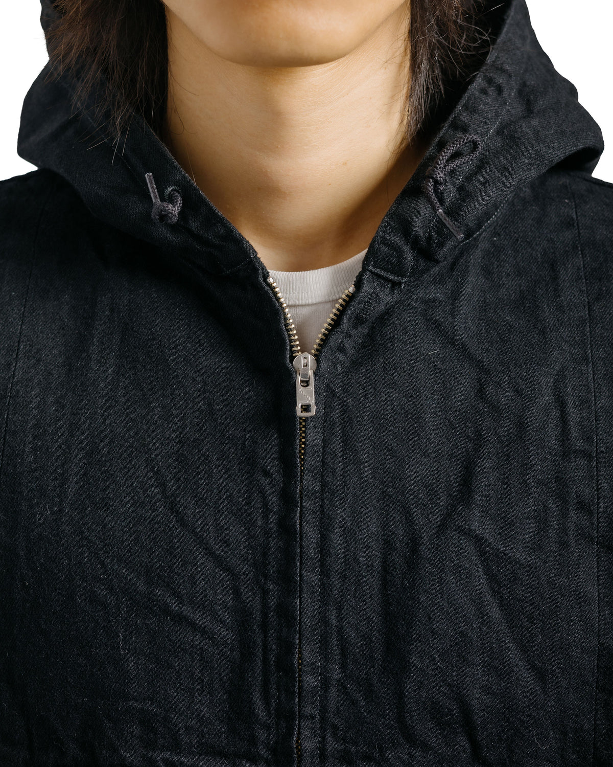 Phigvel Hooded Denim Blouson Black One Wash