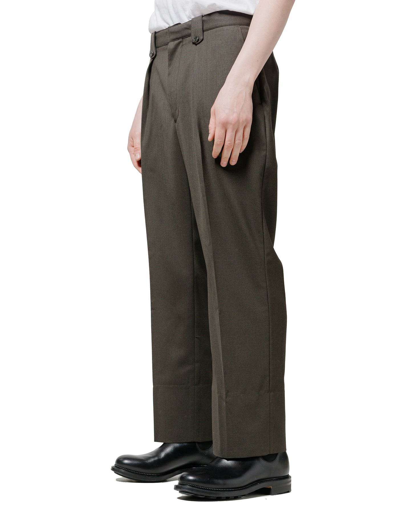 lost & found Phigvel Phigvel Hopsack Safari Trousers Forest