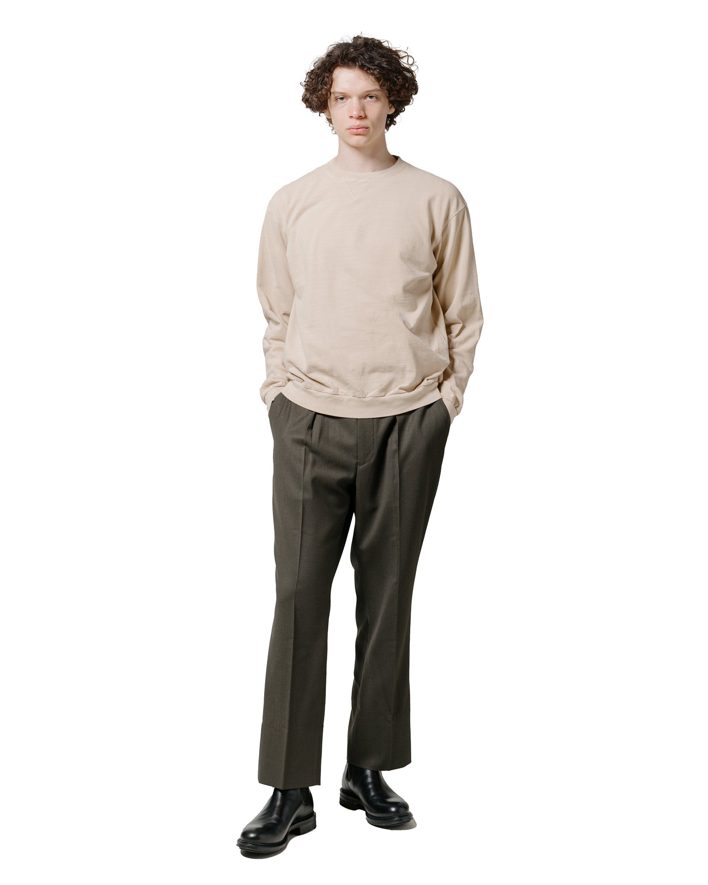 lost & found Phigvel Phigvel Hopsack Safari Trousers Forest