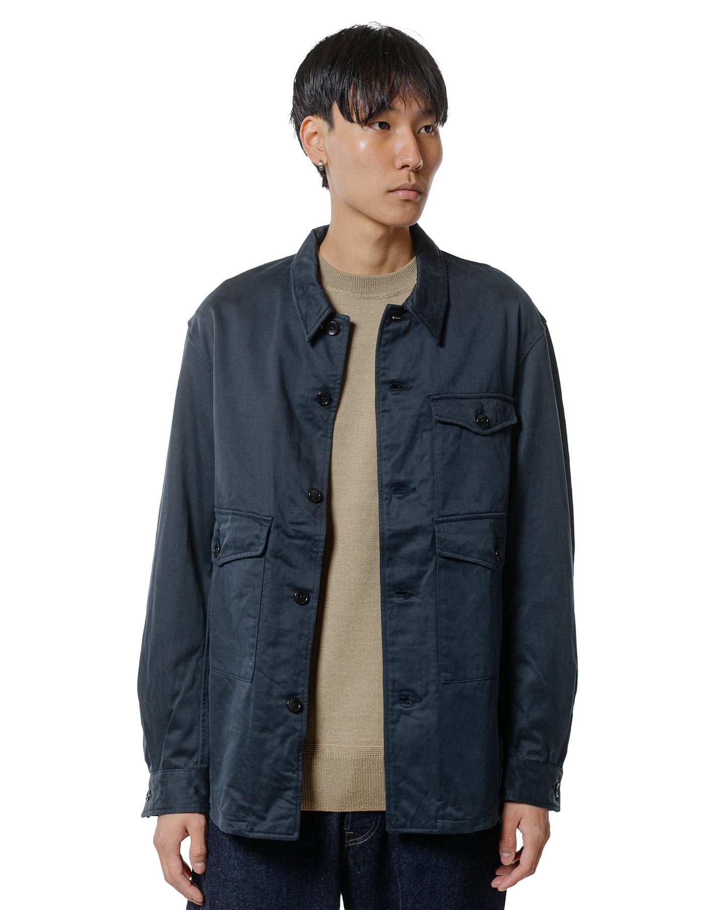 lost & found Phigvel Phigvel Hunting Shirt Jacket Grayish Navy