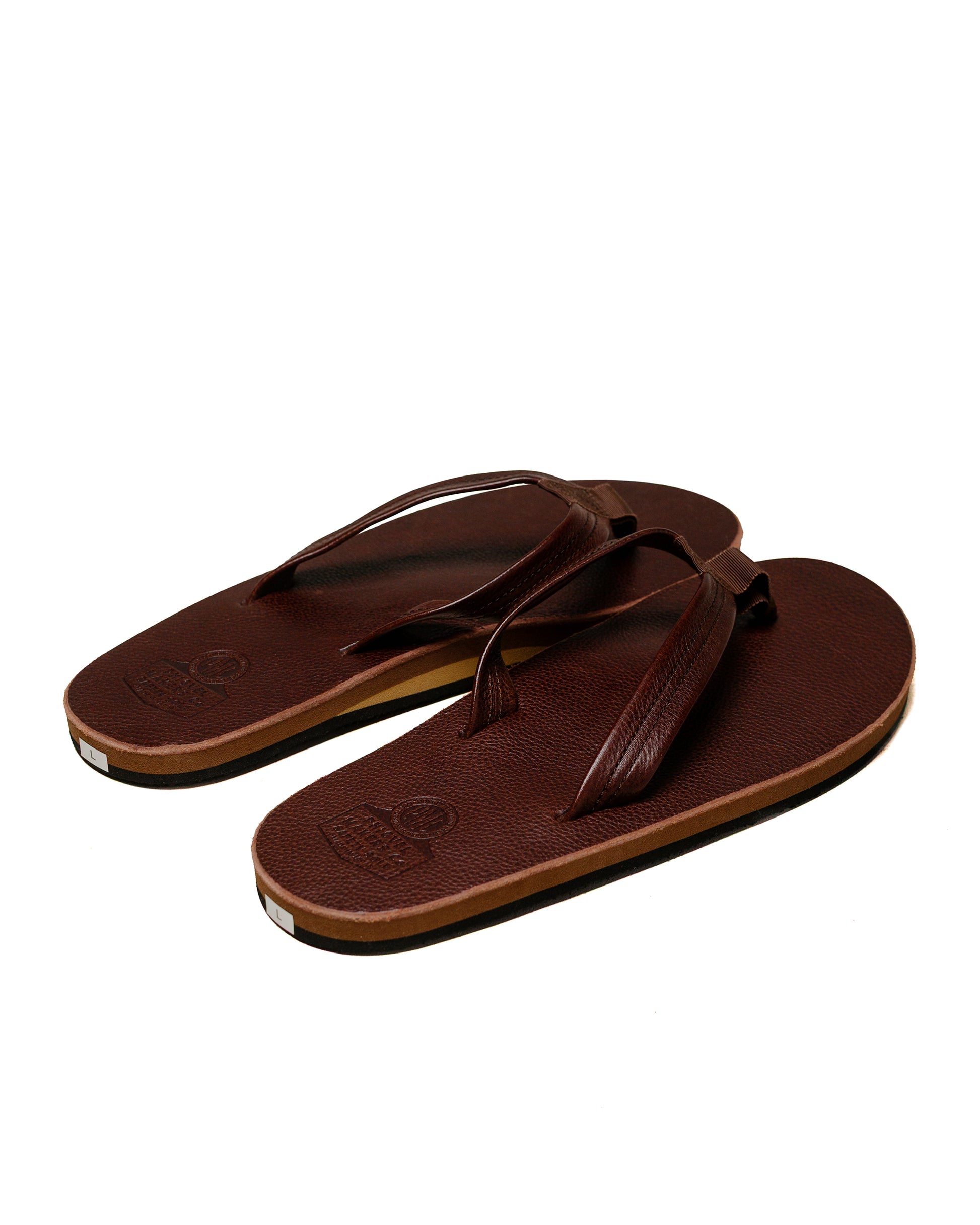 lost & found Phigvel Phigvel Leather Beach Sandals Brown
