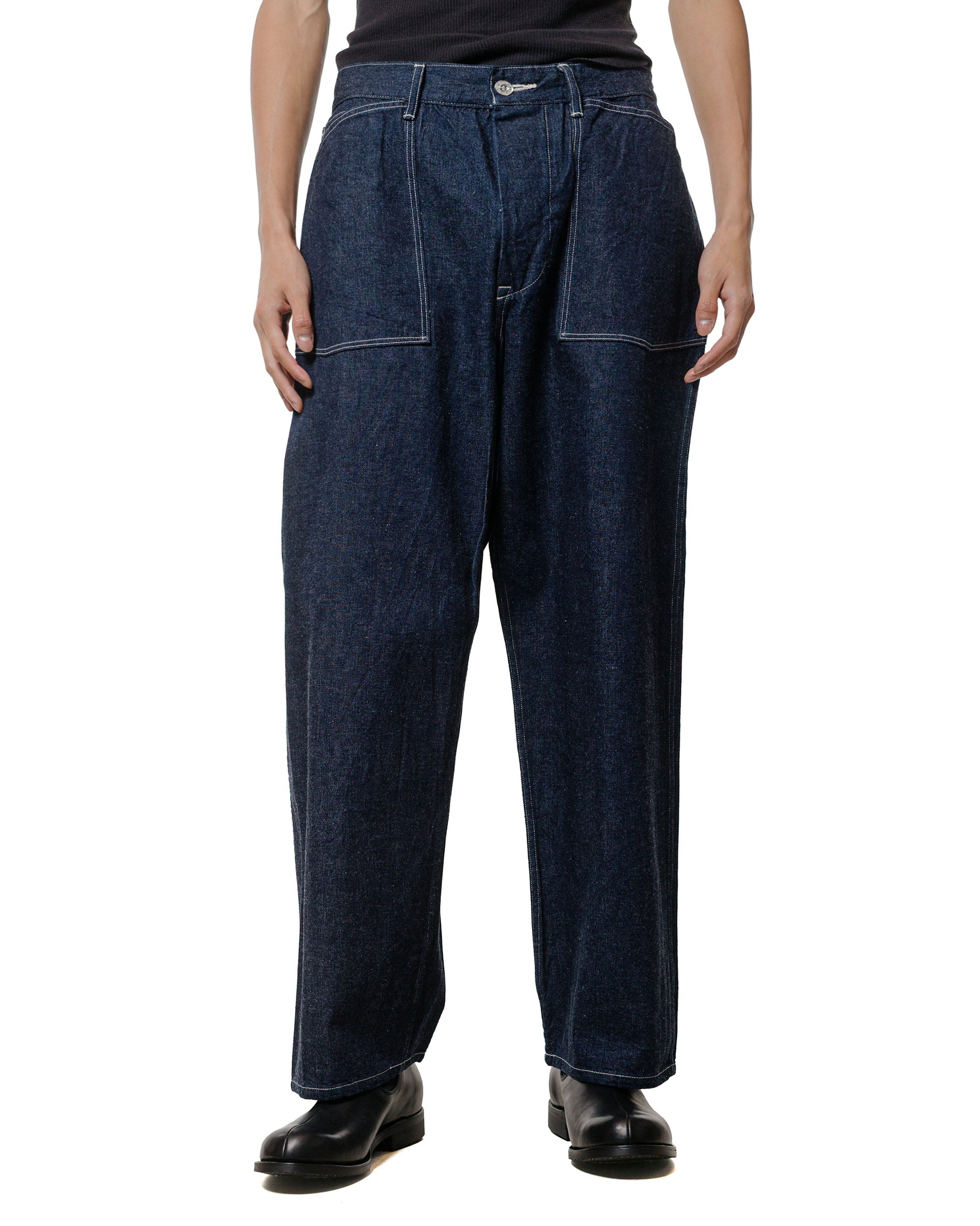 lost & found Phigvel Phigvel Mil Denim Fatigue Trousers Indigo