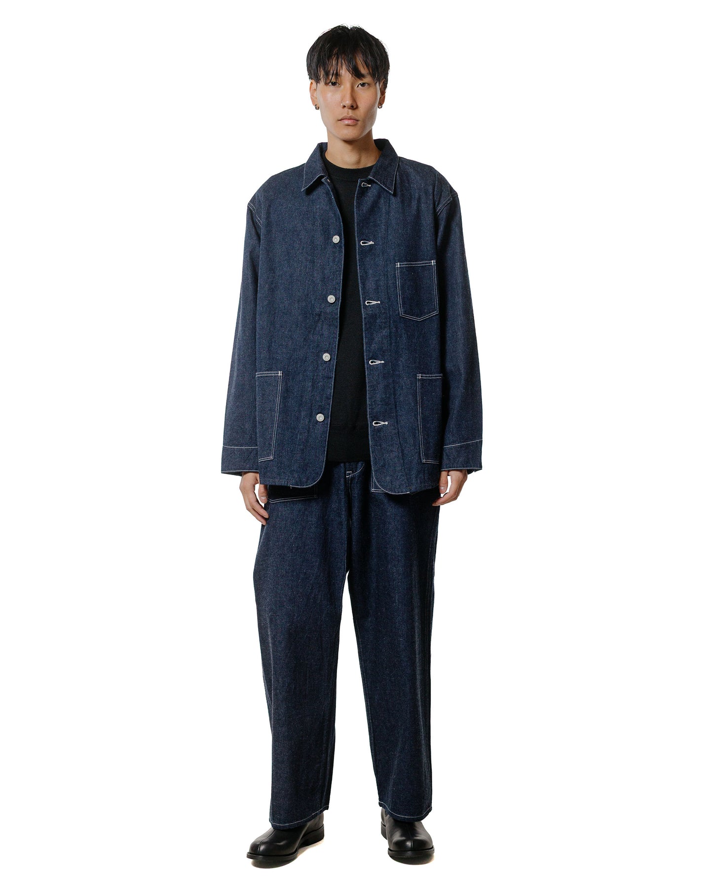 lost & found Phigvel Phigvel Mil Denim Fatigue Trousers Indigo