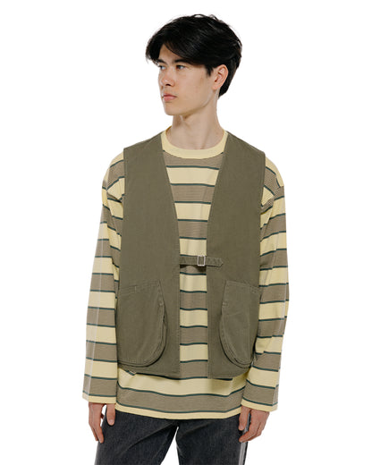 lost & found Phigvel Phigvel Poplin Cloth Hunting Vest Faded Olive