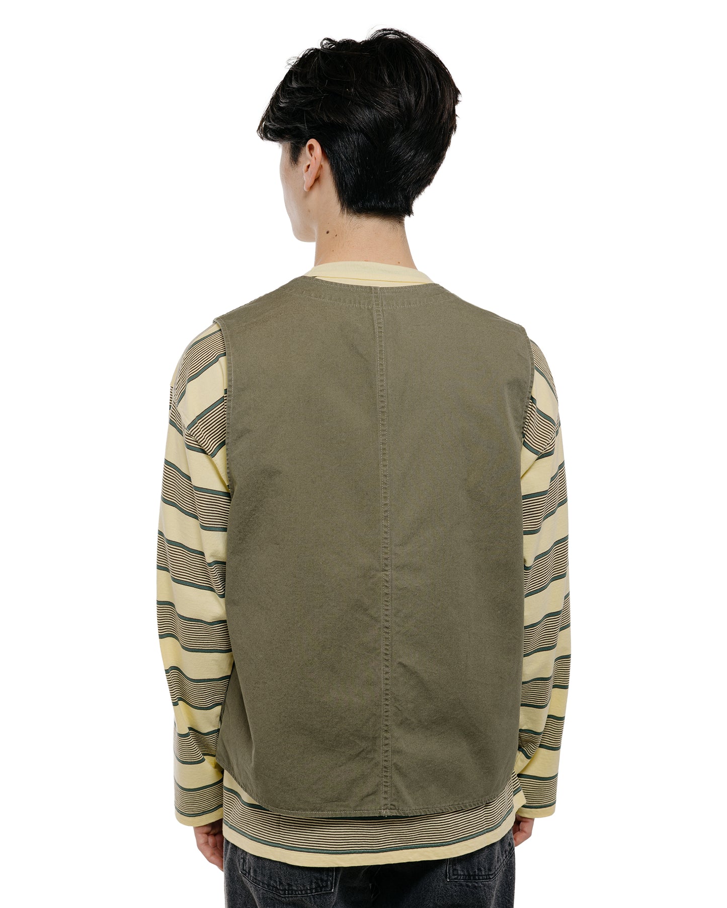 lost & found Phigvel Phigvel Poplin Cloth Hunting Vest Faded Olive