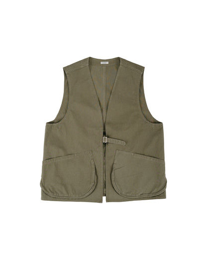 lost & found Phigvel Phigvel Poplin Cloth Hunting Vest Faded Olive