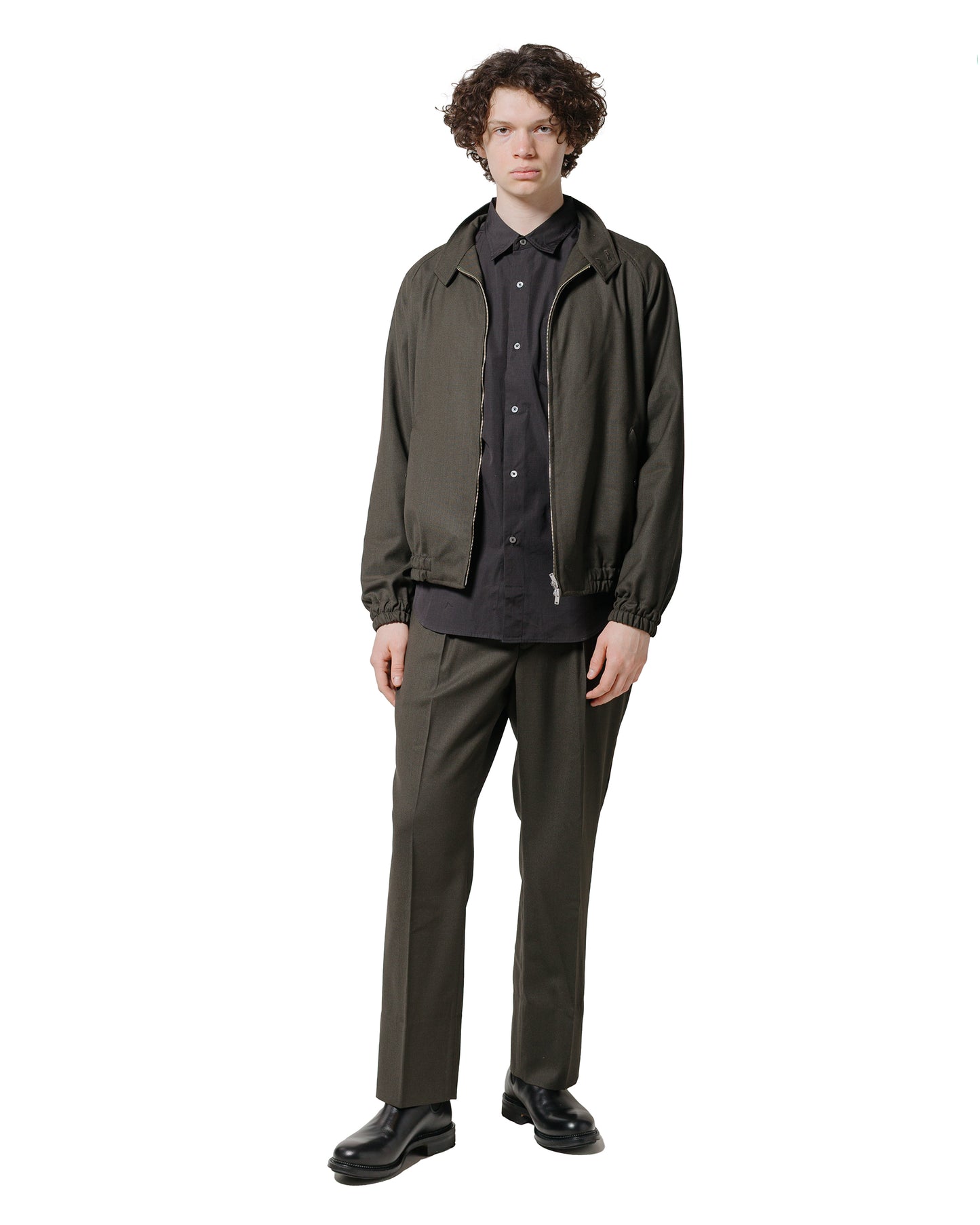 lost & found Phigvel Phigvel Regular Collar Dress Shirt Charcoal