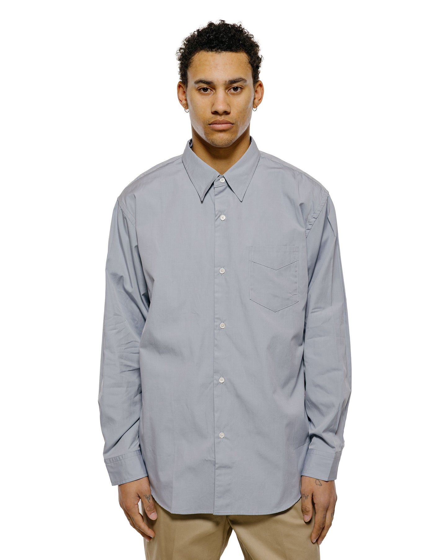 lost & found Phigvel Phigvel Regular Collar Dress Shirt Old Sax