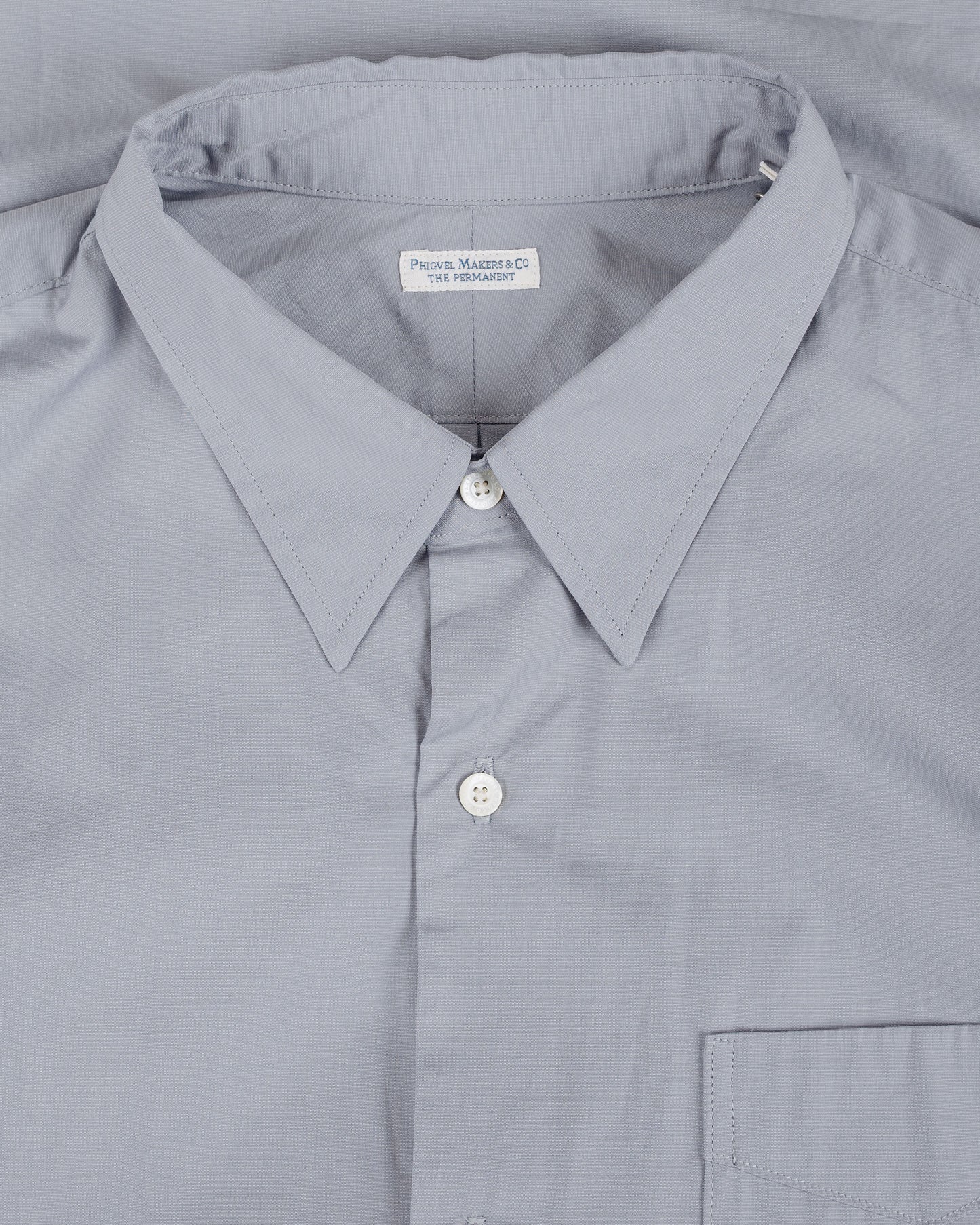 lost & found Phigvel Phigvel Regular Collar Dress Shirt Old Sax