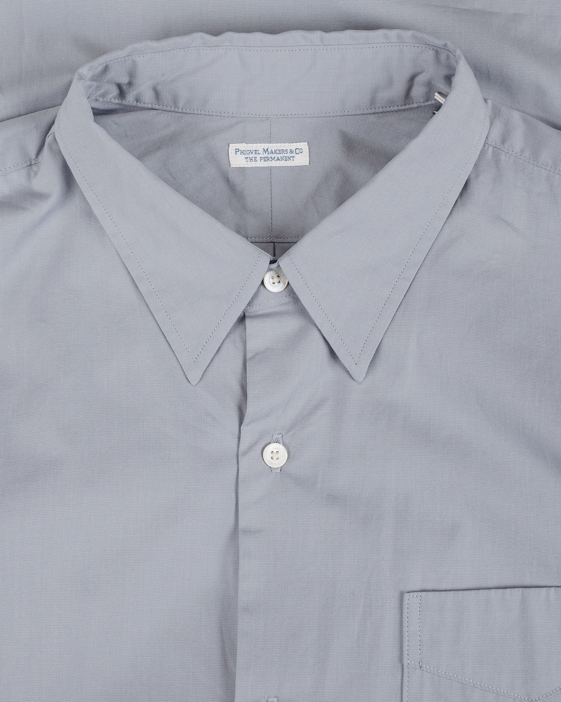 lost & found Phigvel Phigvel Regular Collar Dress Shirt Old Sax