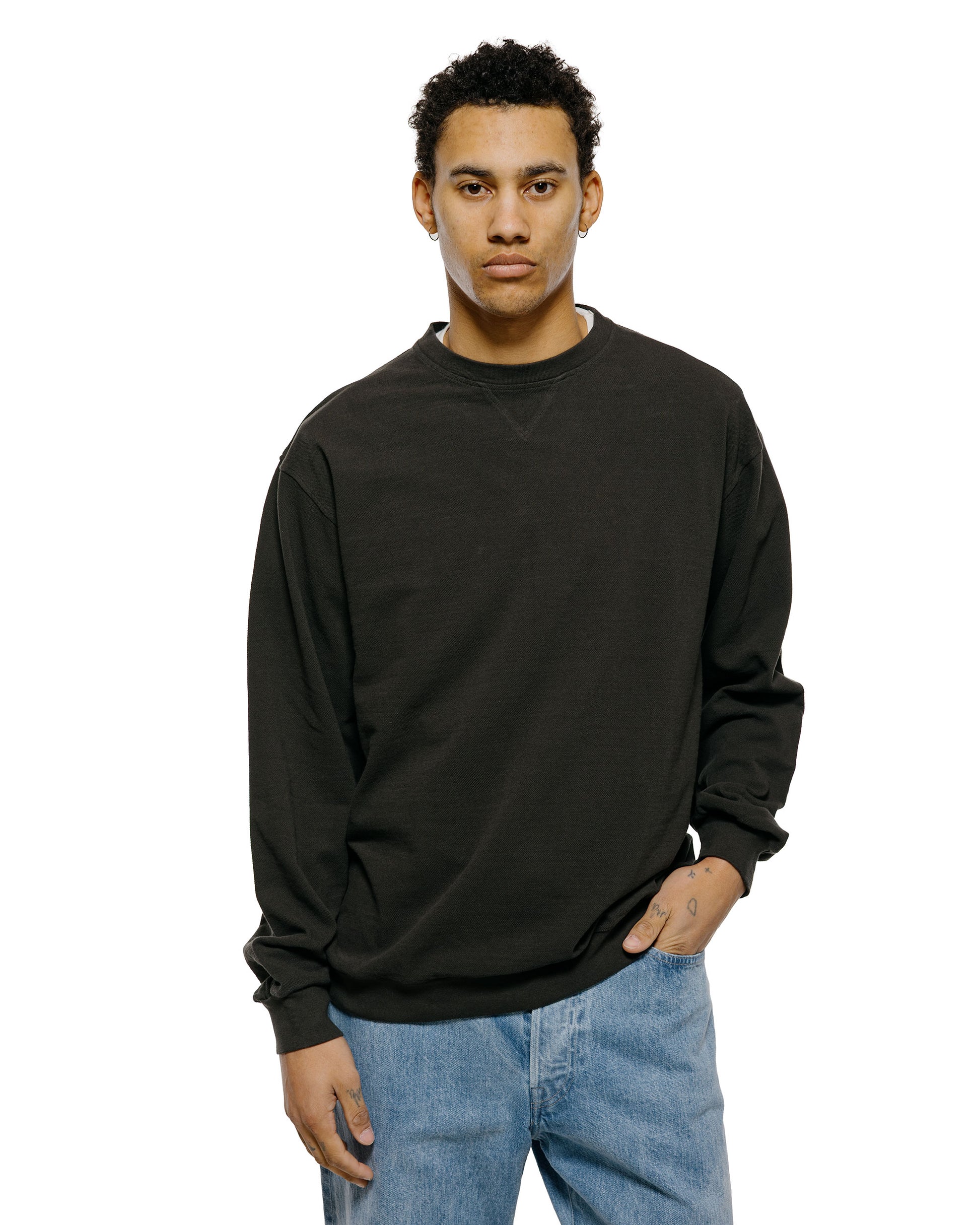 lost & found Phigvel Phigvel Seed Stitch Sleeve LS Graphite
