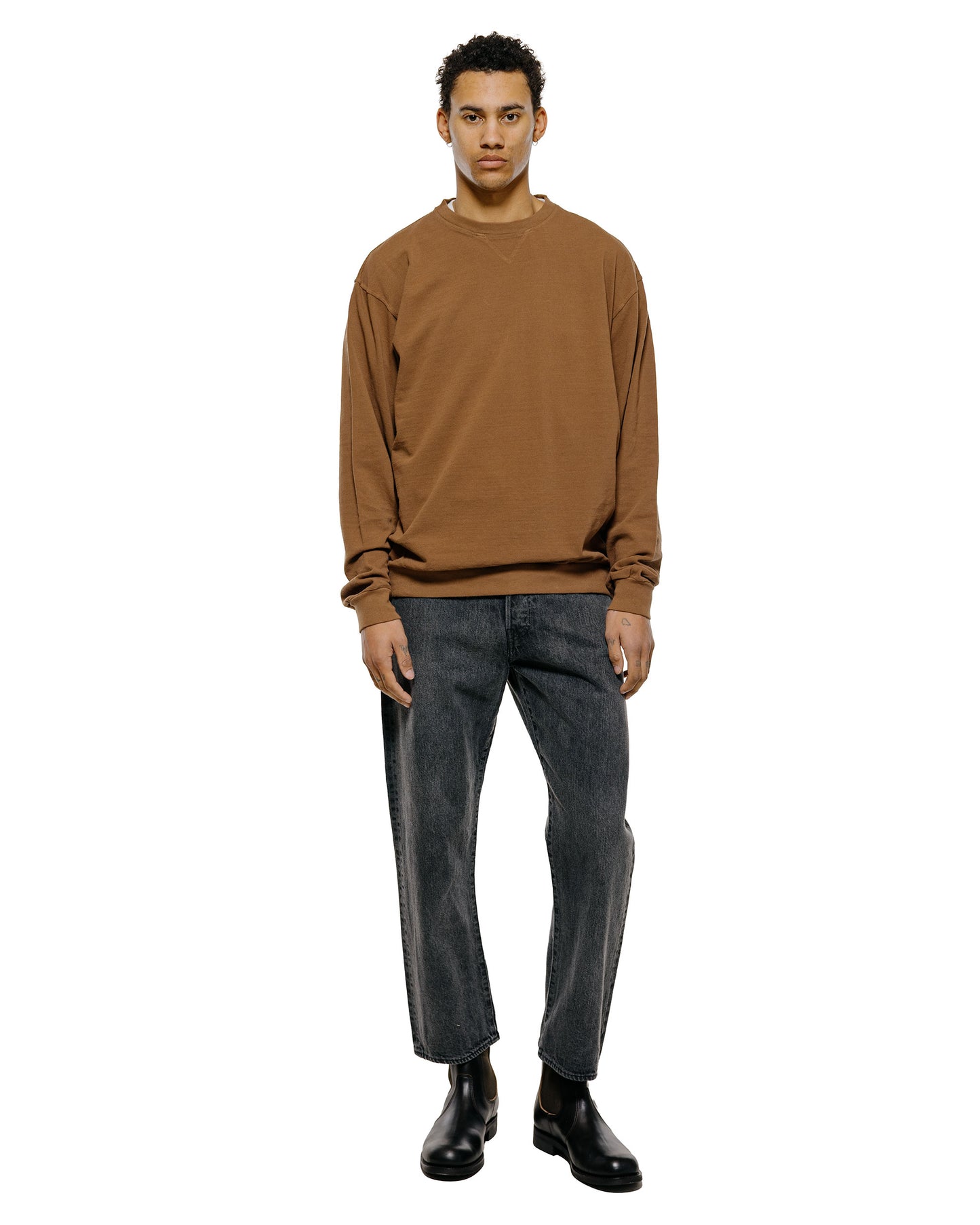 lost & found Phigvel Phigvel Seed Stitch Sleeve LS Smoke Brown