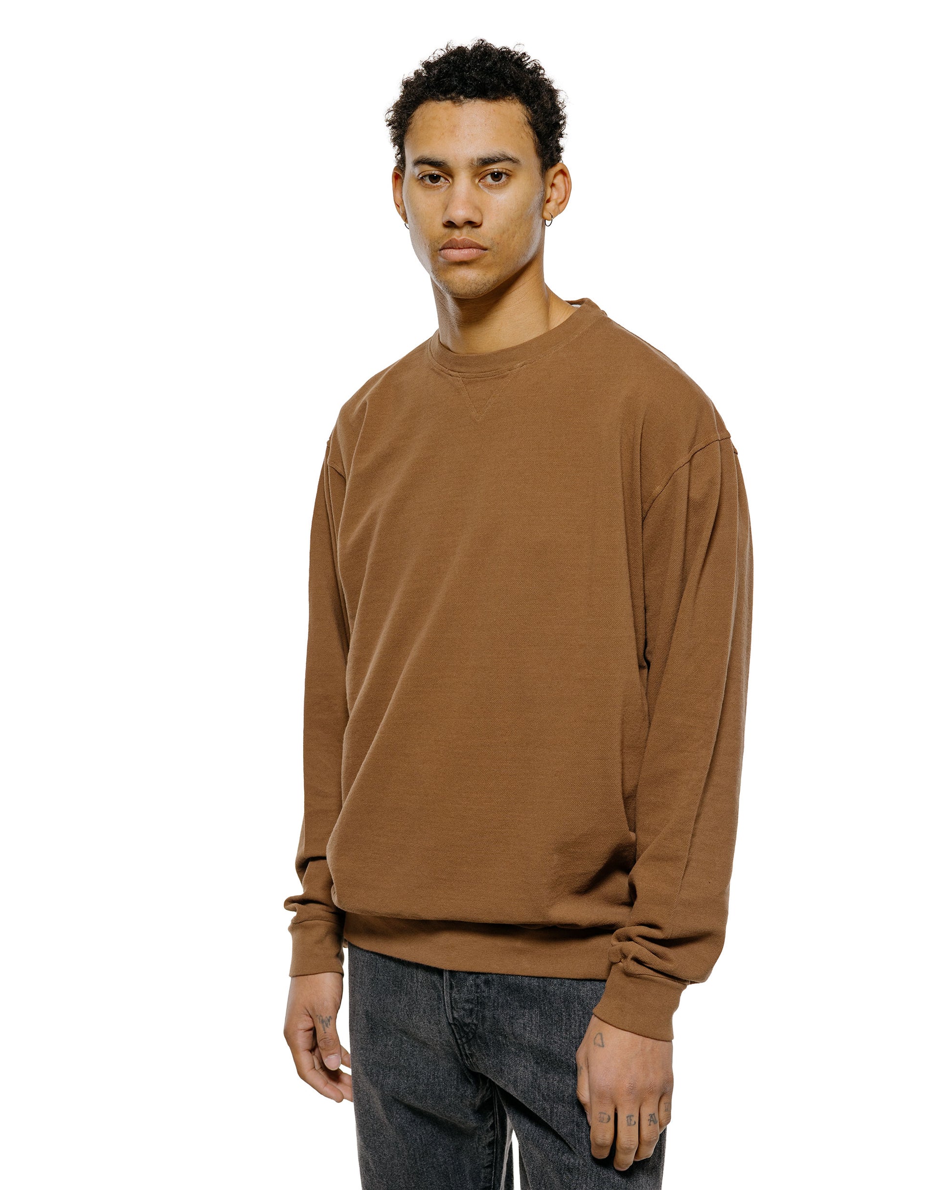 lost & found Phigvel Phigvel Seed Stitch Sleeve LS Smoke Brown