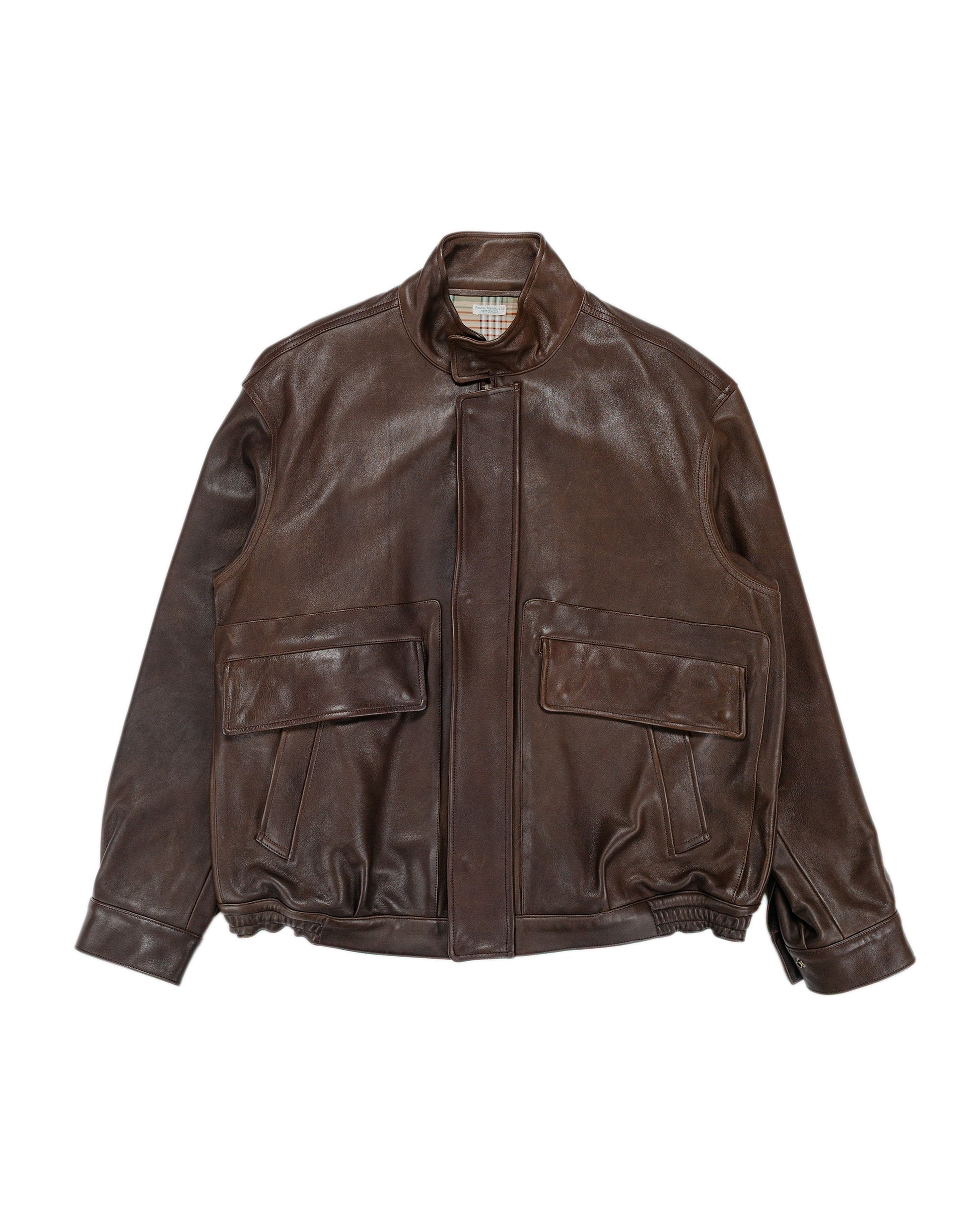 lost & found Phigvel Phigvel Sheepleather Sporting Blouson Dark Brown