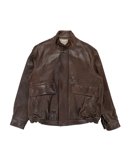 lost & found Phigvel Phigvel Sheepleather Sporting Blouson Dark Brown