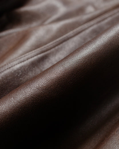 lost & found Phigvel Phigvel Sheepleather Sporting Blouson Dark Brown
