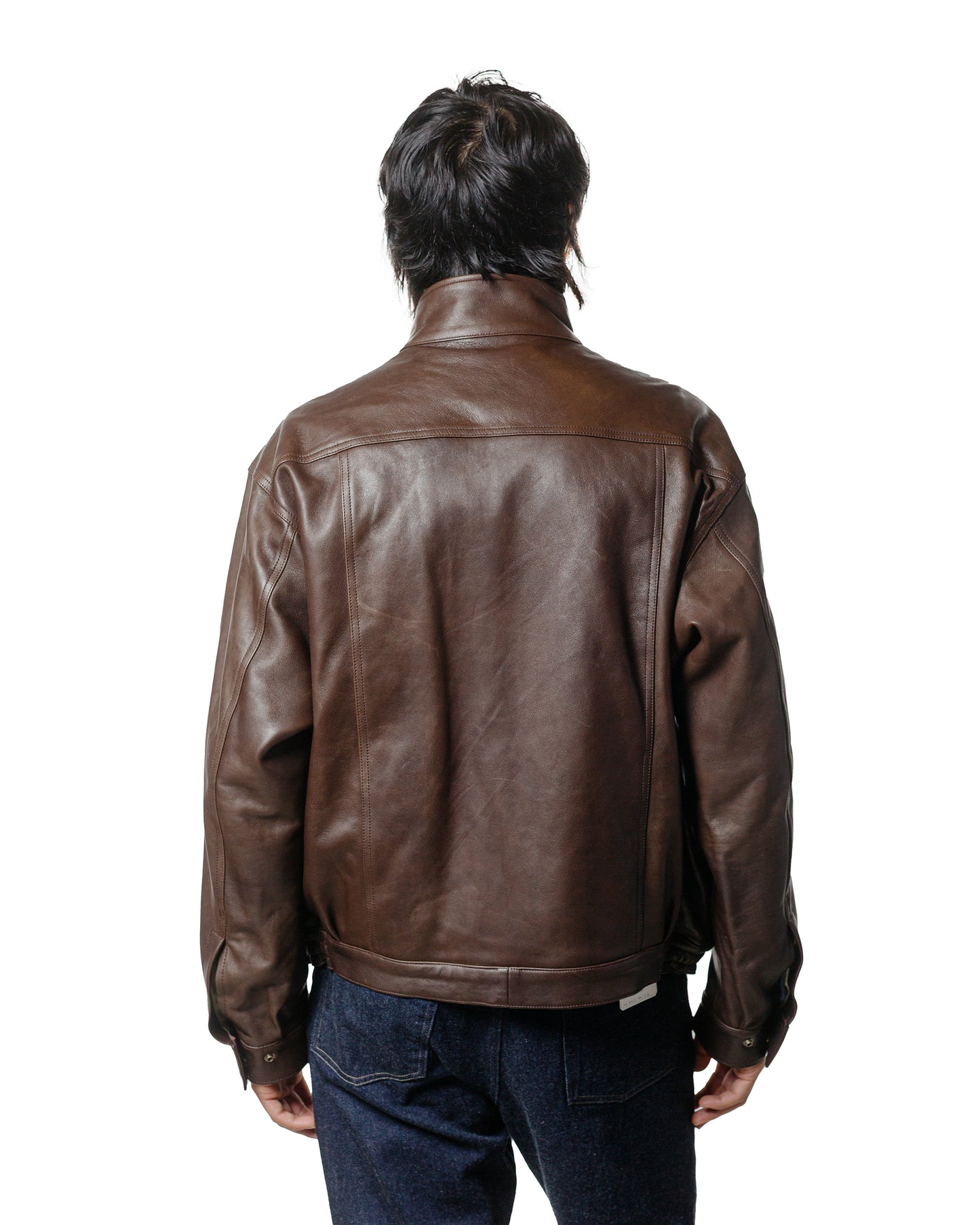 lost & found Phigvel Phigvel Sheepleather Sporting Blouson Dark Brown