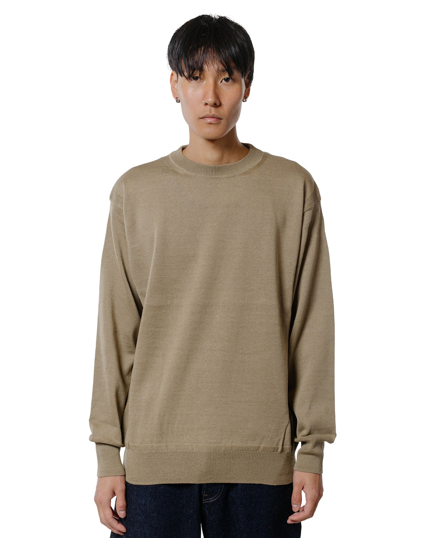 lost & found Phigvel Phigvel W/L Crewneck Knit Khaki Beige