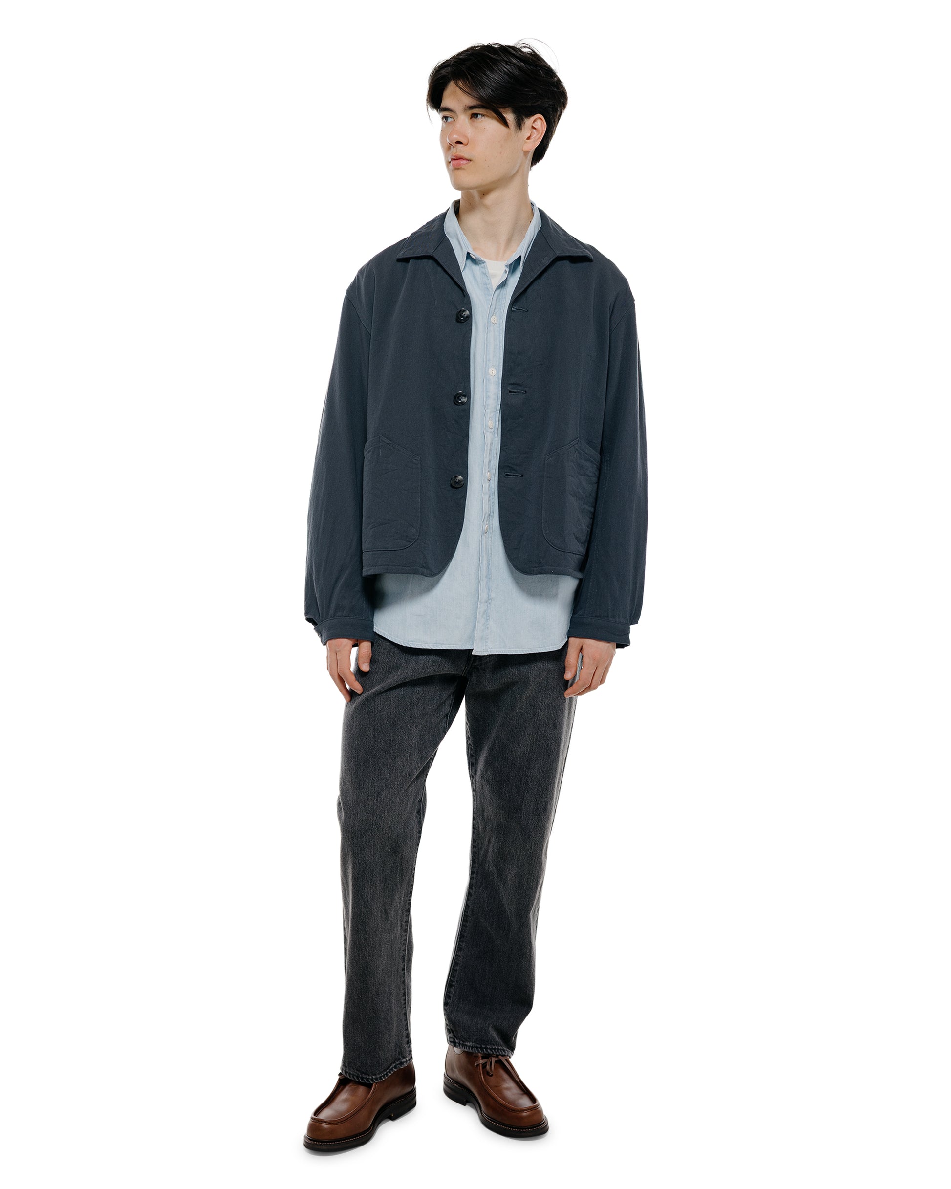 lost & found Phigvel Phigvel Drill Cloth Field Jacket Dust Navy