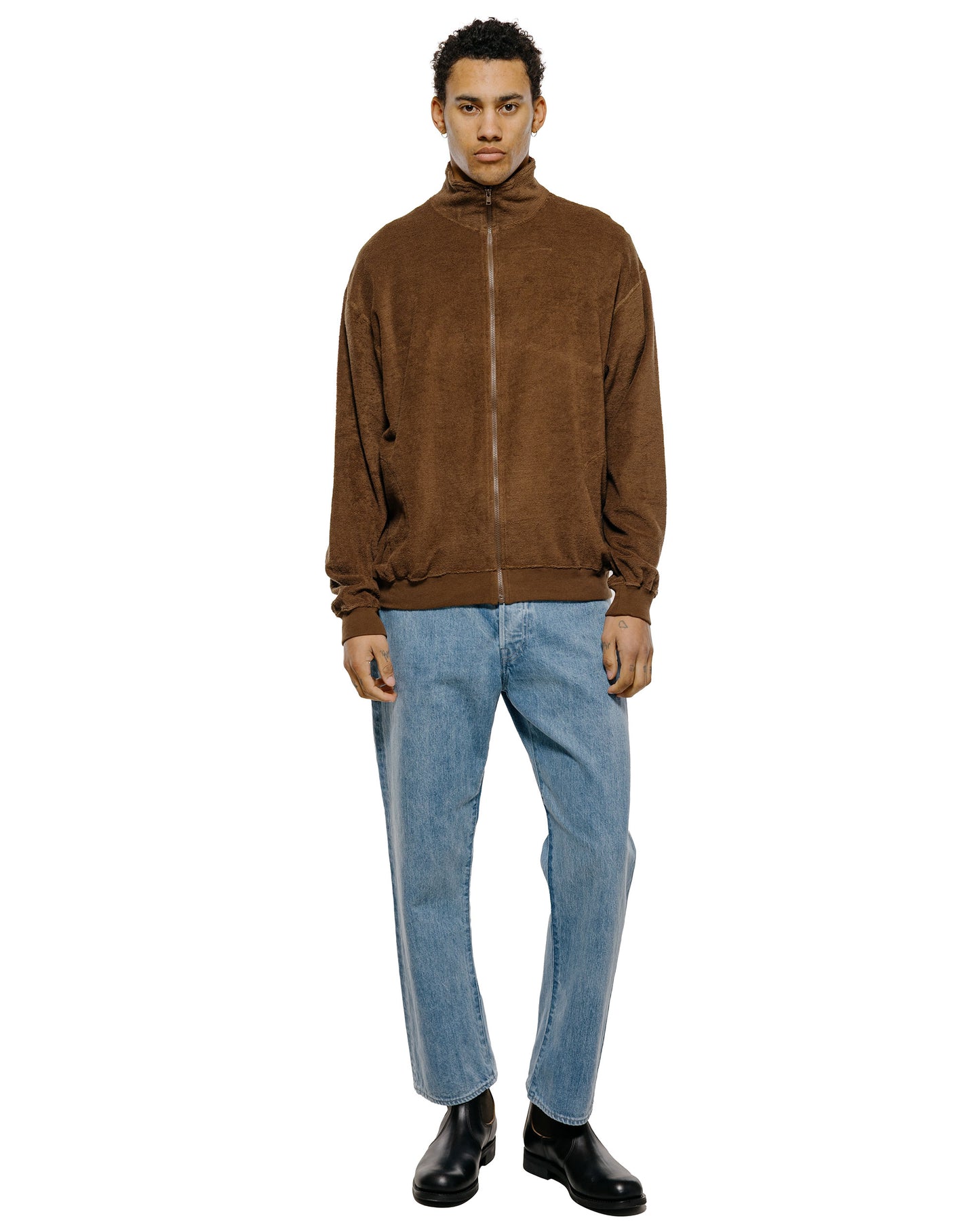lost & found Phigvel Phigvel Mountaineer Pile Jacket Sepia Brown