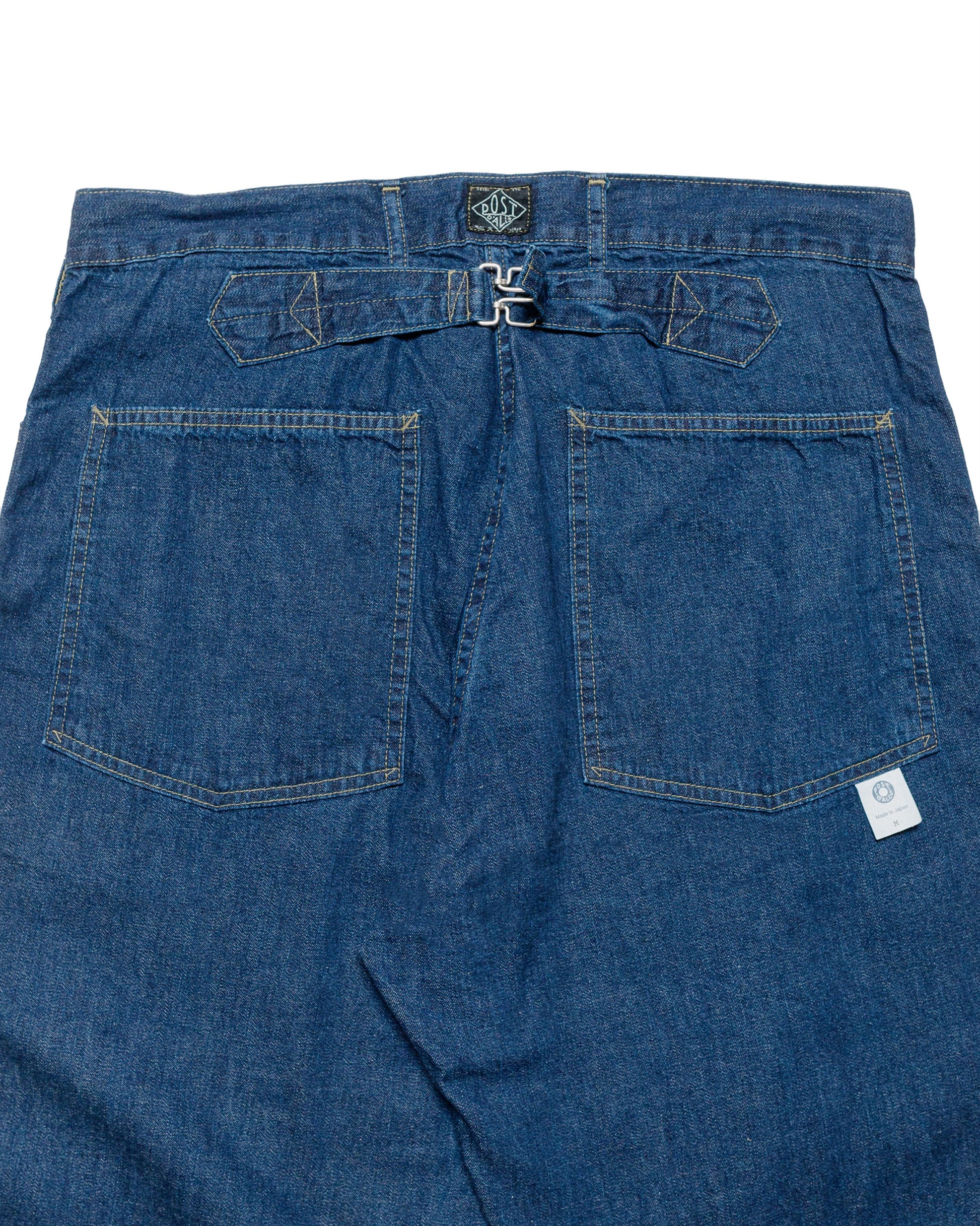lost & found Post O'Alls Post O'Alls ARMY Pants Blue Denim w/OD Yellow Stitch Indigo