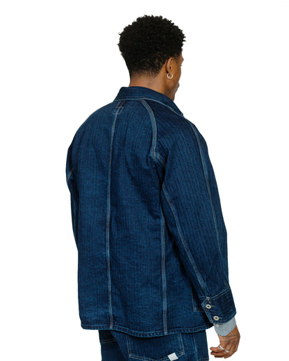 lost & found Post O'Alls Post O'Alls Engineers' Jacket Herringbone Denim Double Indigo