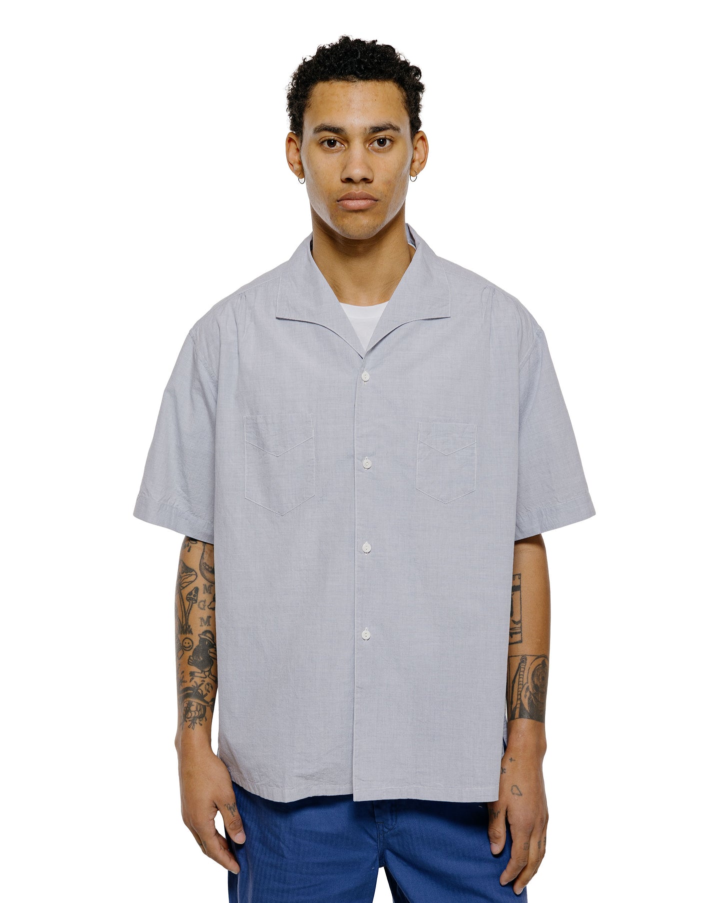 lost & found Post O'Alls Post O'Alls Fever 2 S/S High Count Broadcloth Grey Stripe