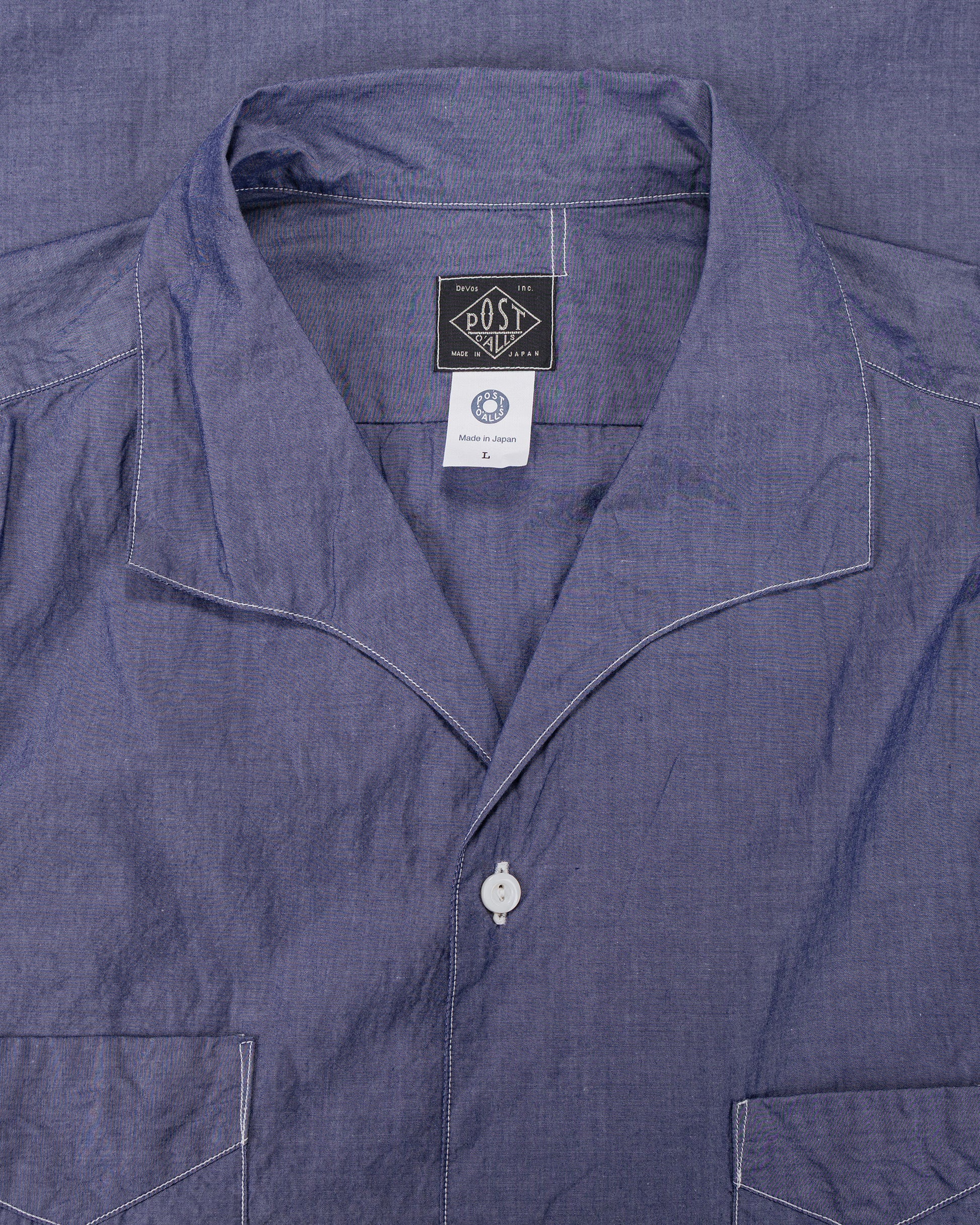 lost & found Post O'Alls Post O'Alls Fever 2 S/S High Count Broadcloth Blue
