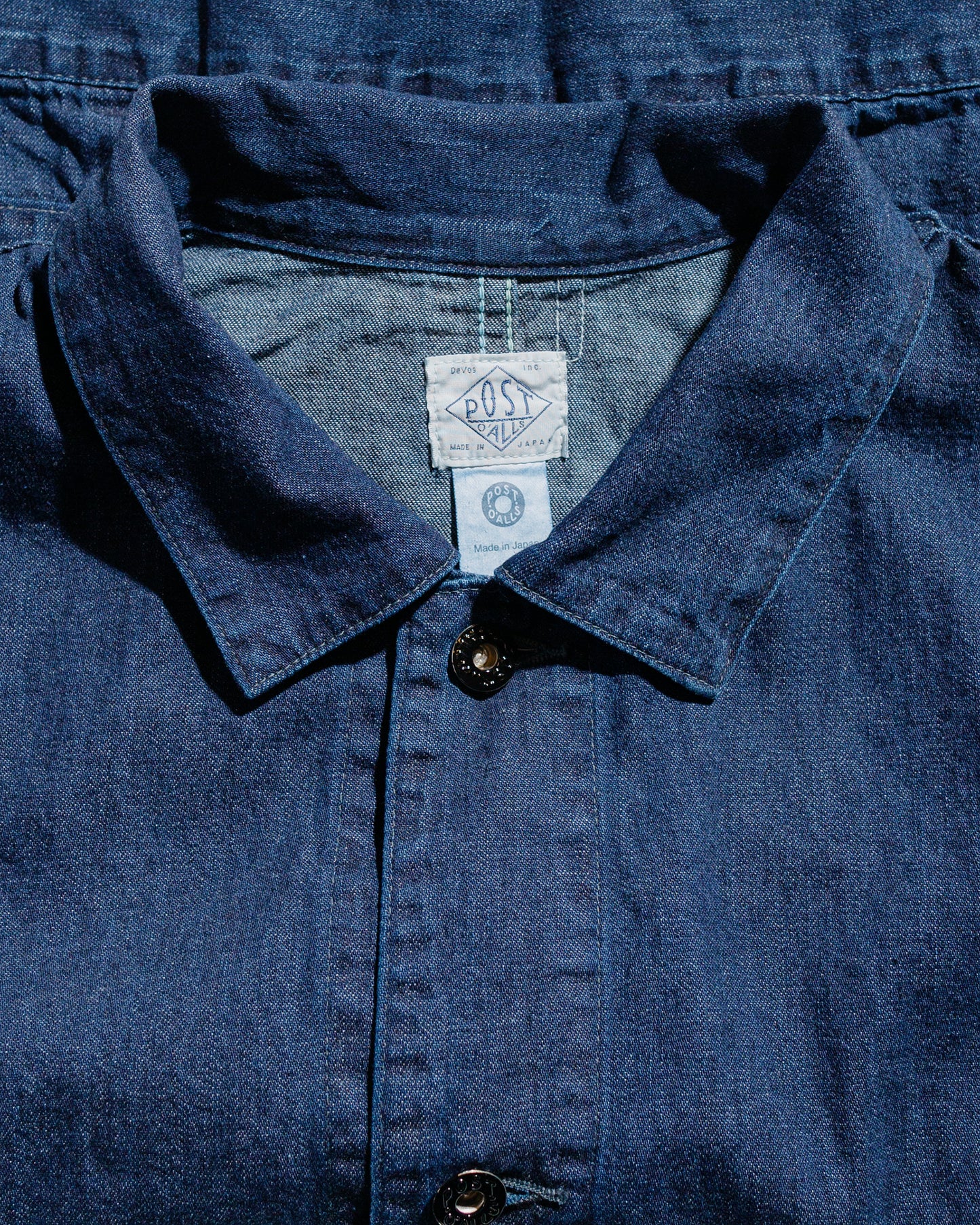 lost & found Post O'Alls Post O'Alls Mechanic Blouse 8oz. Indigo Denim Deep Wash