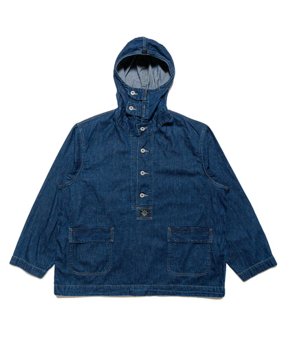 lost & found Post O'Alls Post O'Alls NAVY Parka Blue Denim w/OD Yellow Stitch Indigo