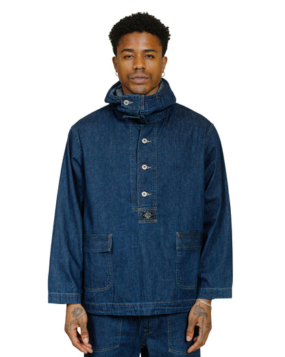 lost & found Post O'Alls Post O'Alls NAVY Parka Blue Denim w/OD Yellow Stitch Indigo