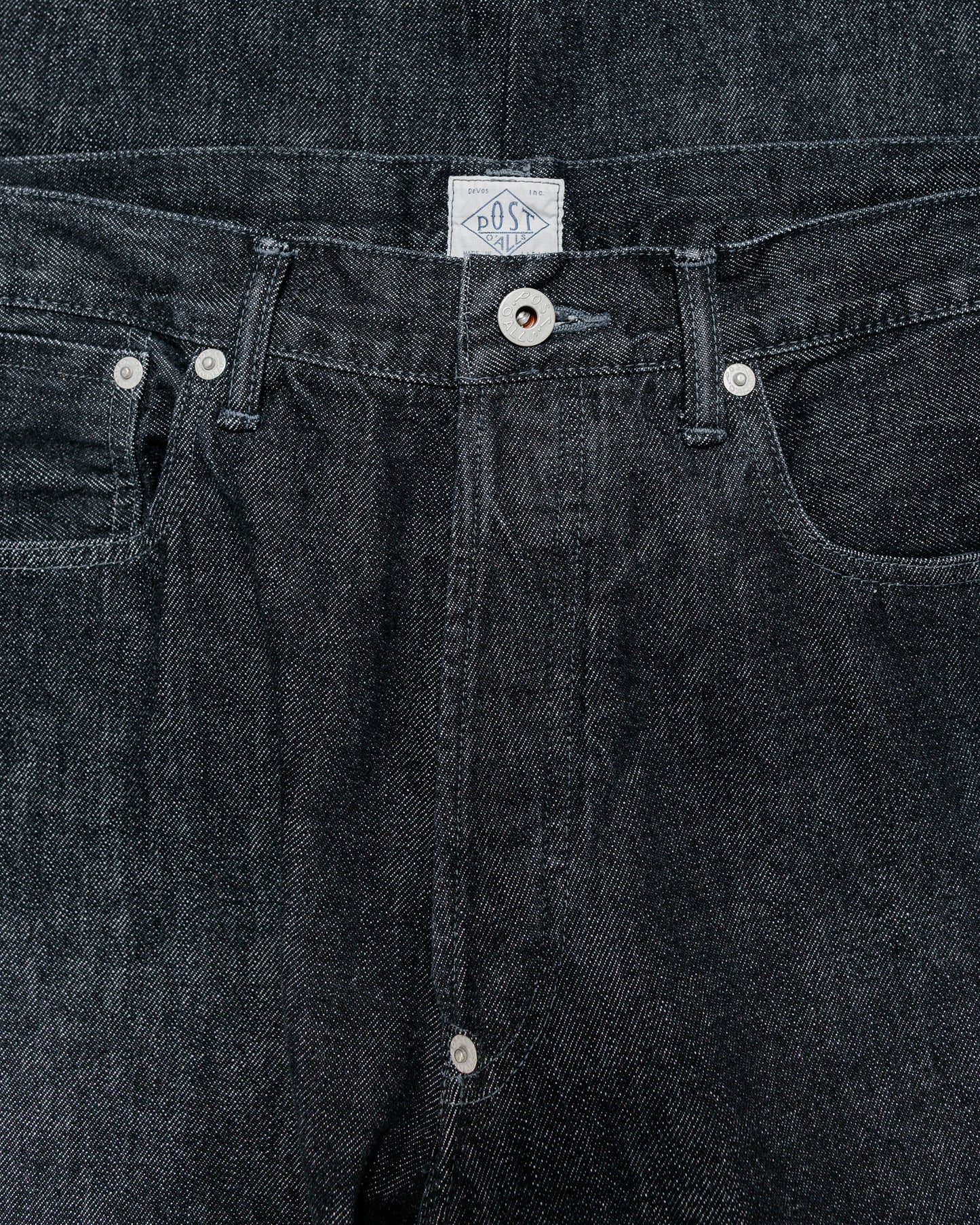 lost & found Post O'Alls Post O'Alls No.10 Five Pocket 12.oz Denim Black Deep Wash