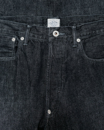 lost & found Post O'Alls Post O'Alls No.10 Five Pocket 12.oz Denim Black Deep Wash