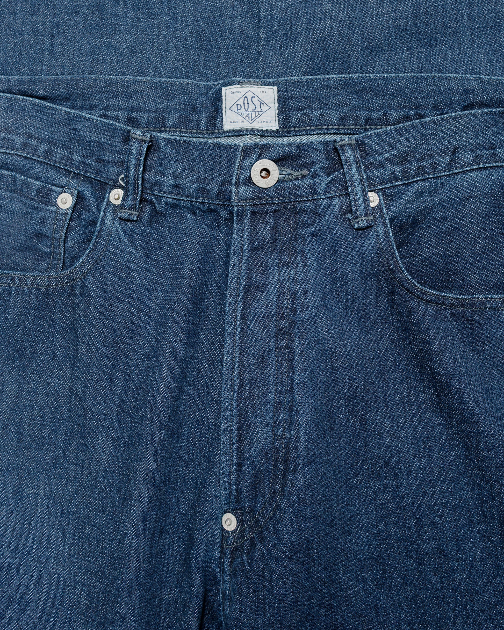 lost & found Post O'Alls Post O'Alls No.10 Five Pocket 12.oz Denim Indigo Deep Wash
