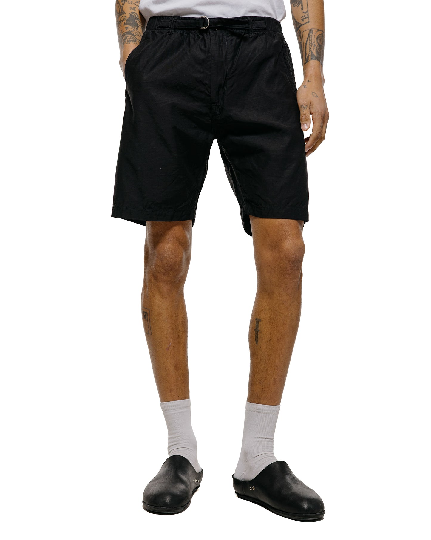 lost & found Post O'Alls Post O'Alls POST Coach Shorts Streaky Twill Black