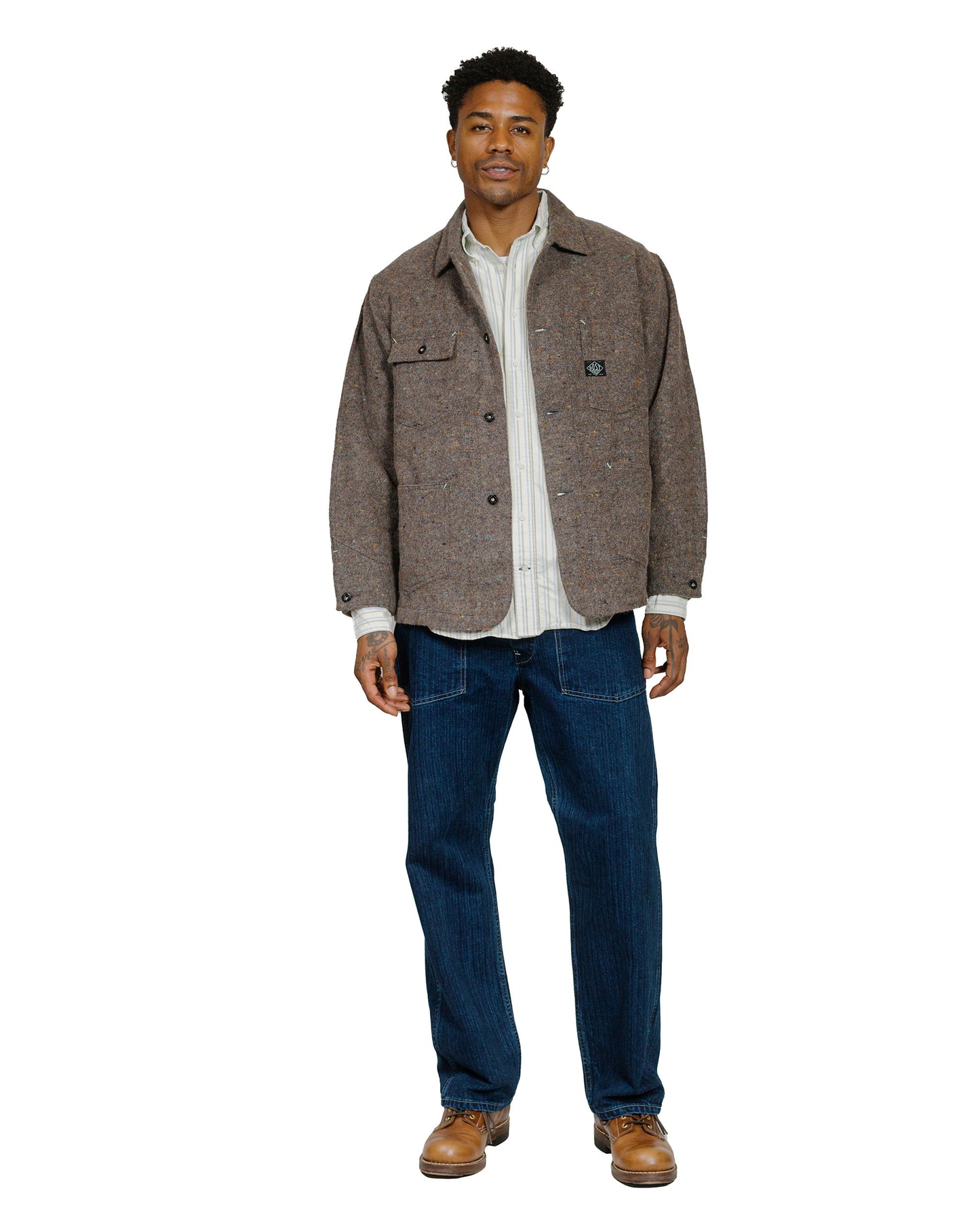 lost & found Post O'Alls Post O'Alls Polarfleece Jacket Trashed Wool Base