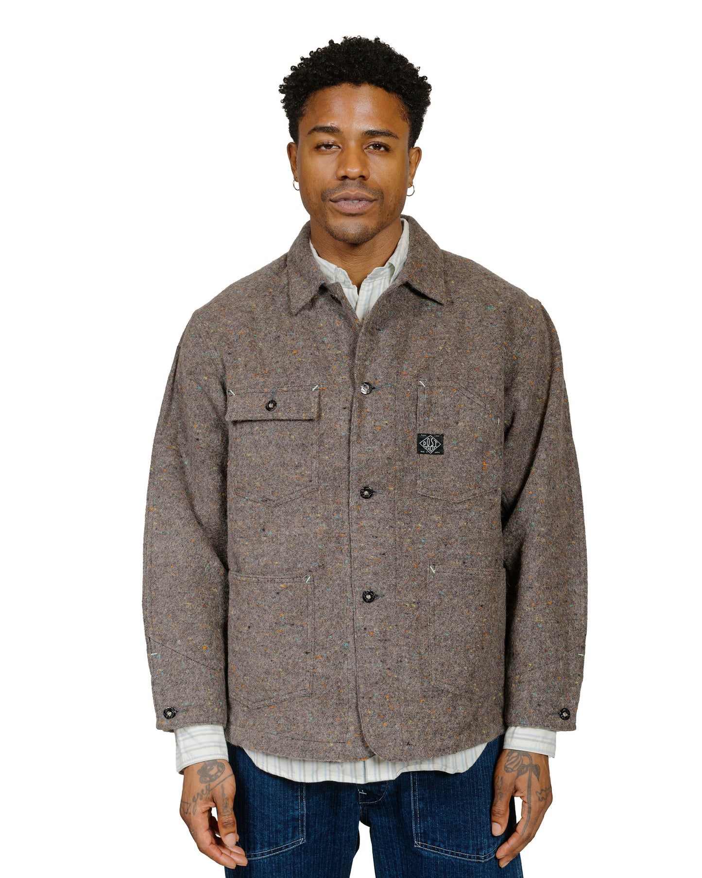 lost & found Post O'Alls Post O'Alls Polarfleece Jacket Trashed Wool Base