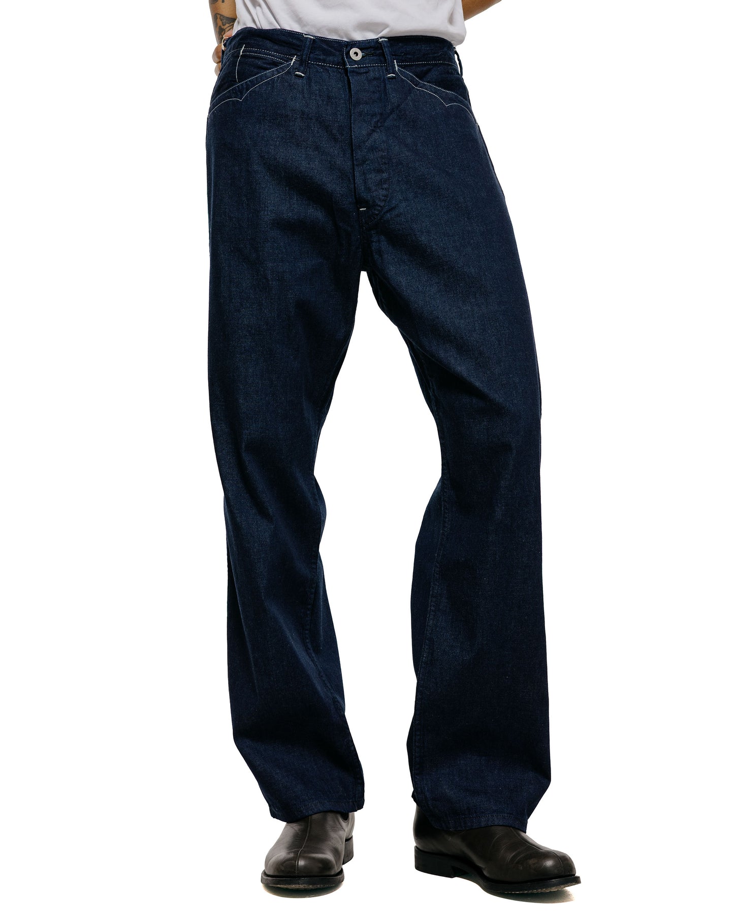 lost & found Post O'Alls Post O'Alls Sweetbear Bandtop 8oz. Denim Dark Indigo
