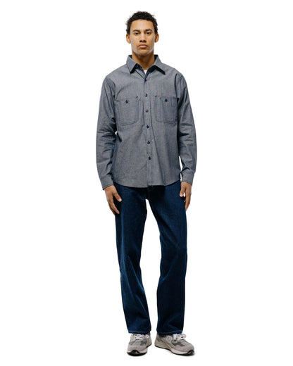lost & found Randy's Garments Randy's Garments 3-Pocket Work Shirt Cotton Washed Chambray Indigo