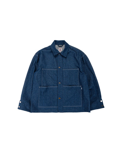 lost & found Randy's Garments Randy's Garments Chore Coat Scoured Indigo 12oz Cotton Denim