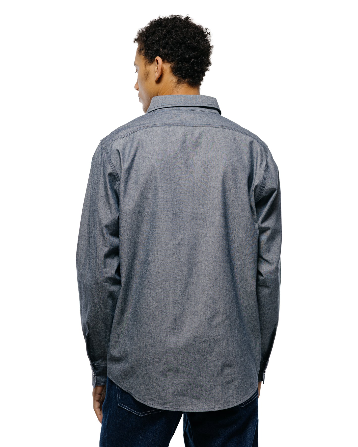 lost & found Randy's Garments Randy's Garments 3-Pocket Work Shirt Cotton Washed Chambray Indigo
