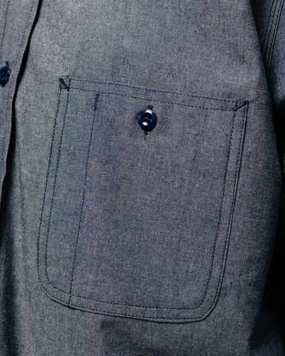 lost & found Randy's Garments Randy's Garments 3-Pocket Work Shirt Cotton Washed Chambray Indigo